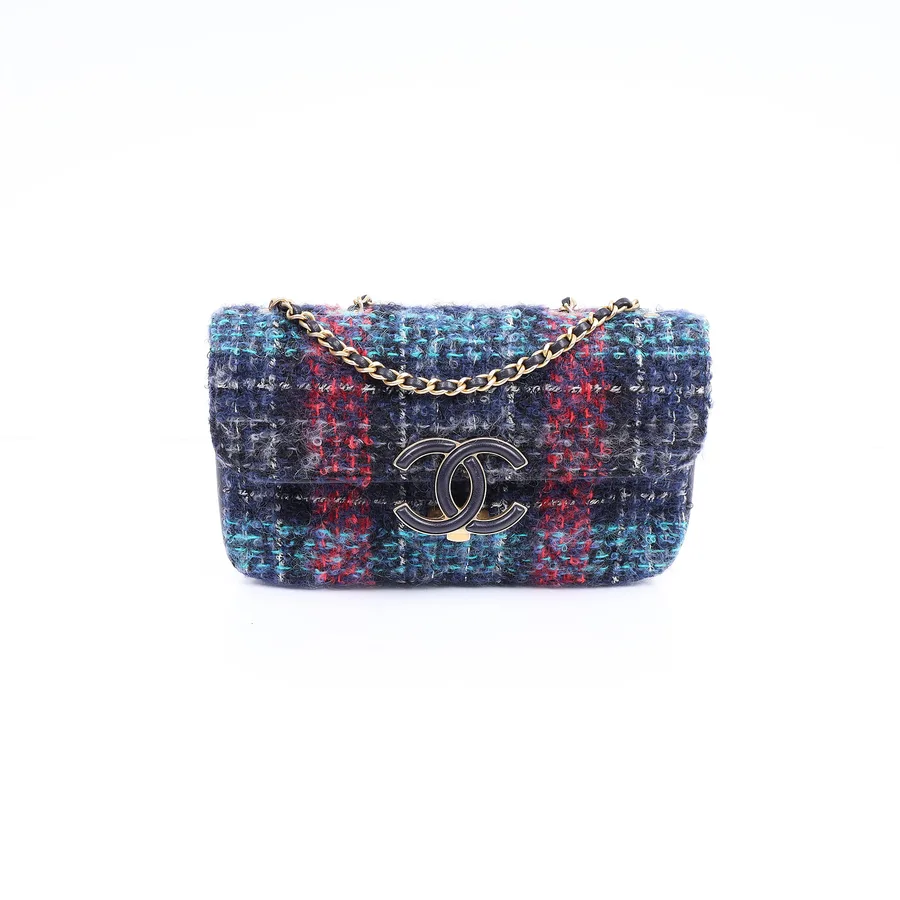 Chanel Flap · Navy Tweed